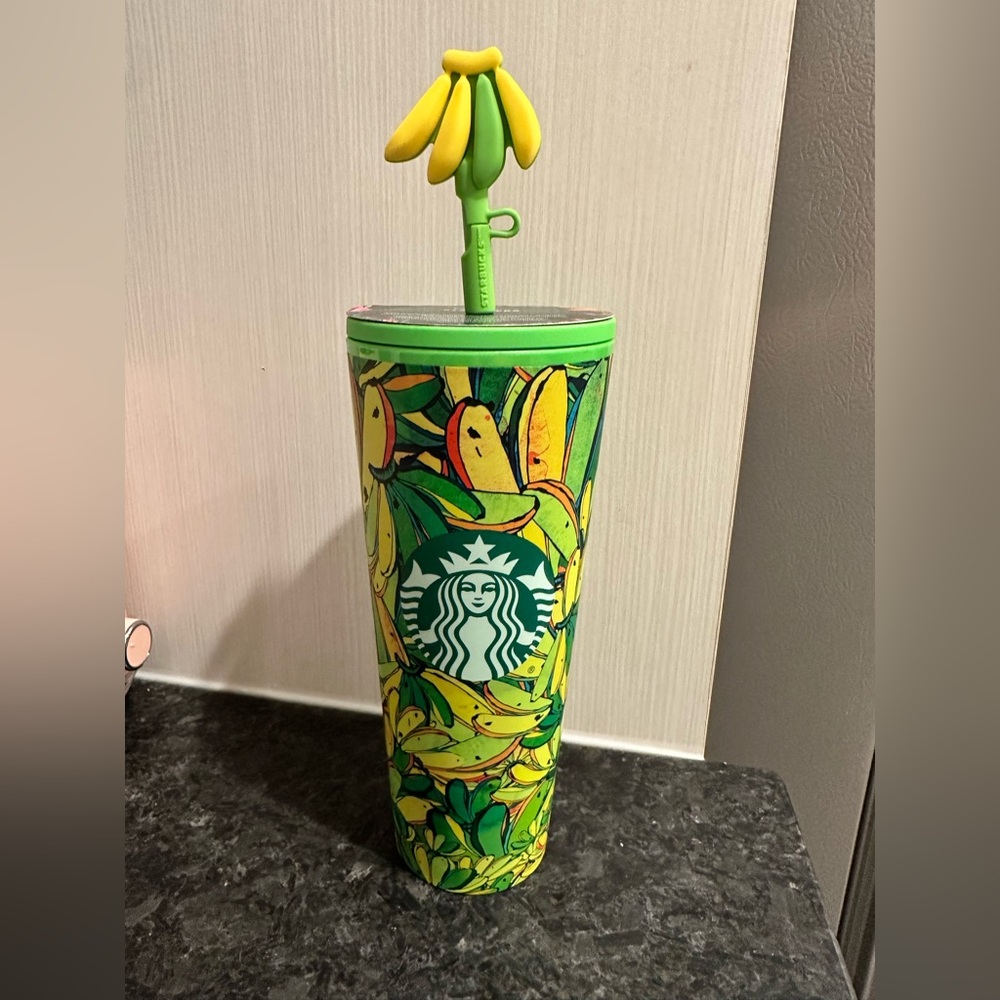 Farm Rio Starbucks Banana cold cup NWT 24oz limited edition